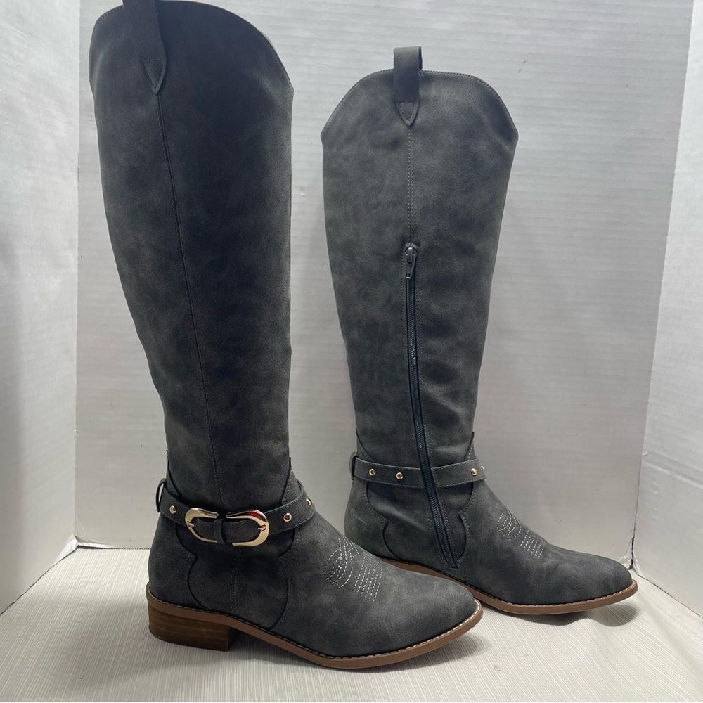 Comfort EST 1946 Western gray dress boots. Size 8. Pre-owned great condition. - Picture 1 of 16